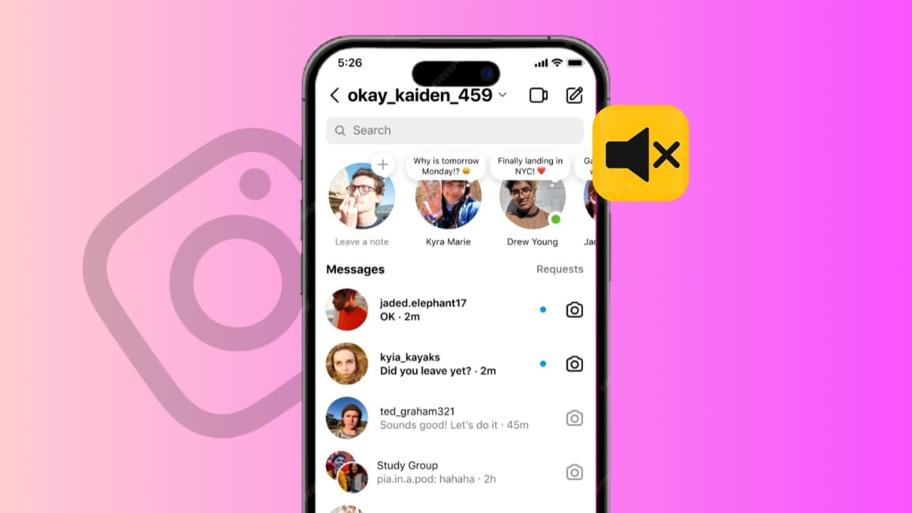 unmute instagram notes