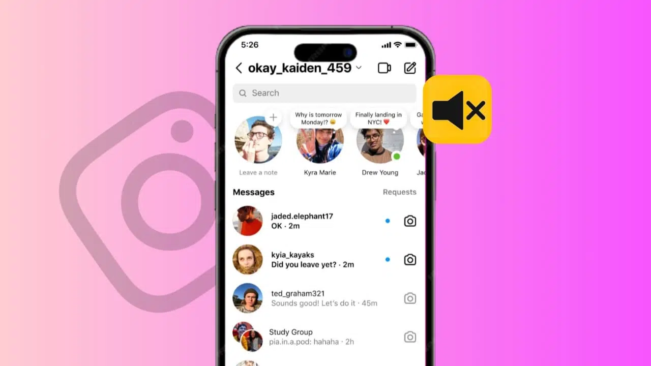 unmute instagram notes