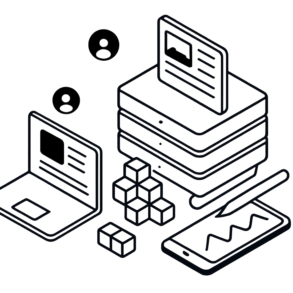 hero section blog illustrator