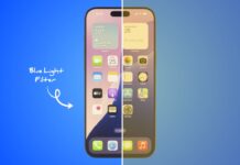 How to Use a Blue Light Filter on Your Phone: Protect Eyes, Avoid Headaches & Sleep Better Blue light filter on smartphone screen for eye protection