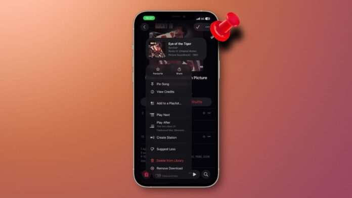 Apple Music Pins iOS 26