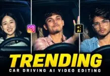 Trending Car Driving AI Video Editing Prompt