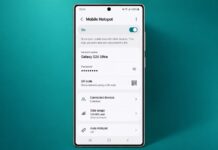 iPhone and Android mobile hotspot settings used to connect a laptop