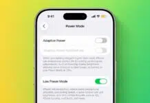 Turn off Low Power Mode on iPhone
